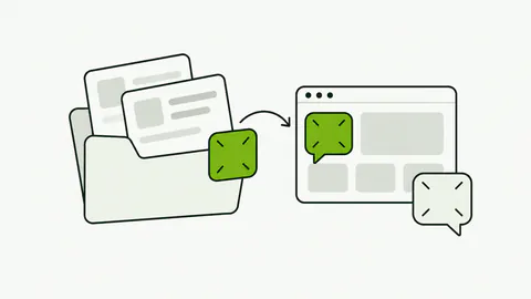 Documenti aziendali alimentano una conversazione sul sito.